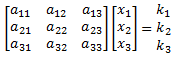 3x3 Equation